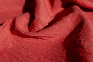 Natural Dyed Linen CHERRY